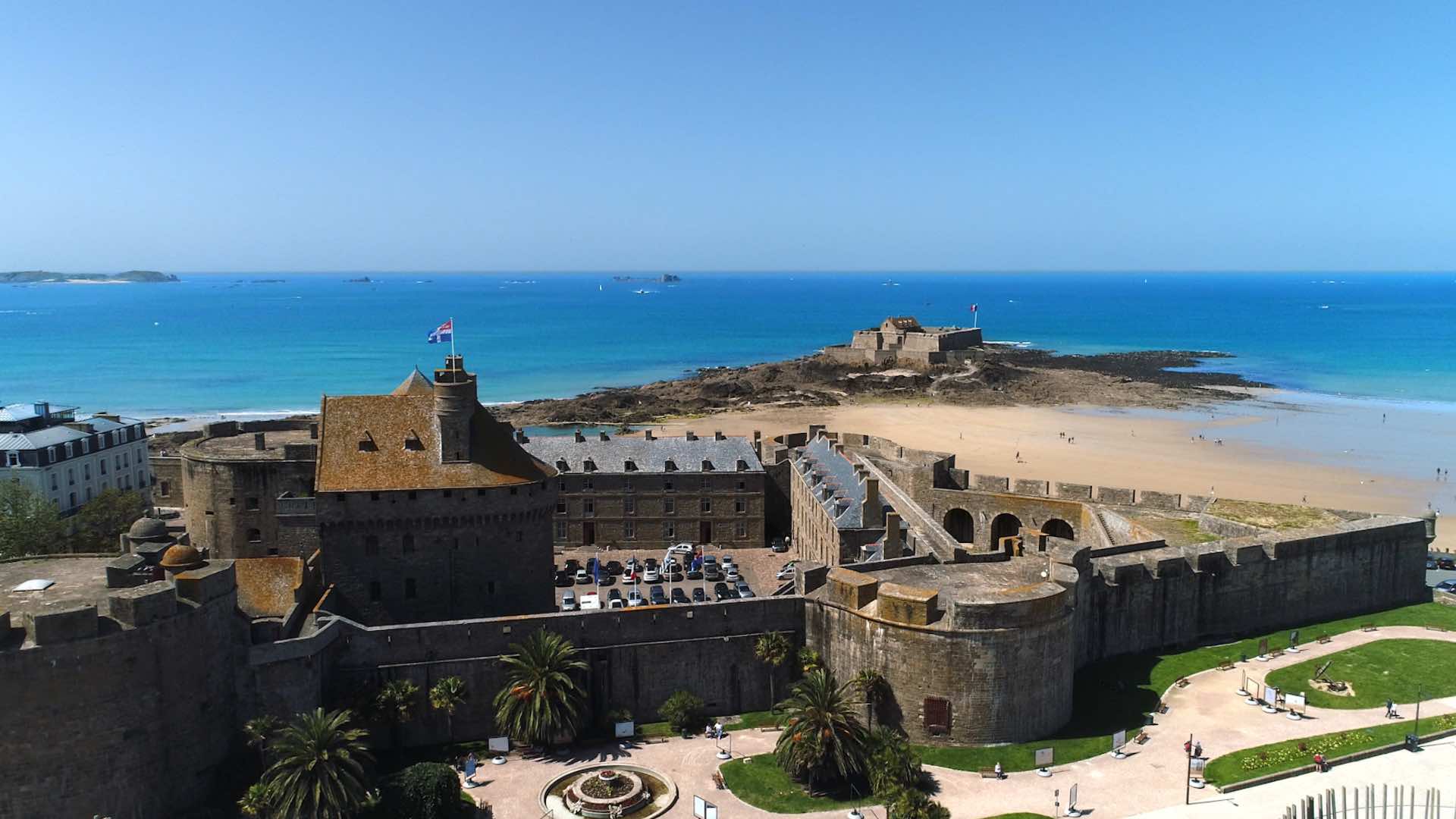 Vue aérienne de St Malo